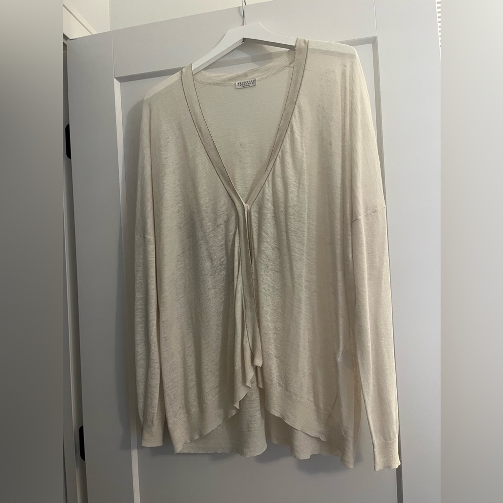 Brunello Cucinelli shear cardigan